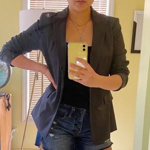 Calvin Klein One-Button Blazer